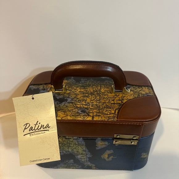 Nash Greek Map Print Handbag - Picture 3 of 4